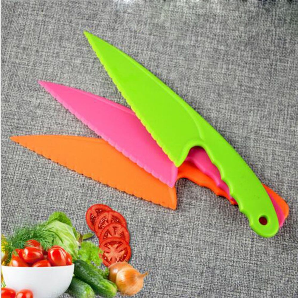 Food grade PP Plastic Taart Brood Mes Groente Fruit Cutter Kaas Dessert Slicer Pie Server Thuis Keuken Bakken Tools