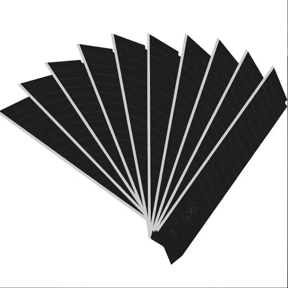Cuchilla de repuesto para cuchillo utilitario, herramienta Industrial de corte de calcomanías, caja de papel artesanal, arte para el hogar, escuela, 50 piezas, 25mm