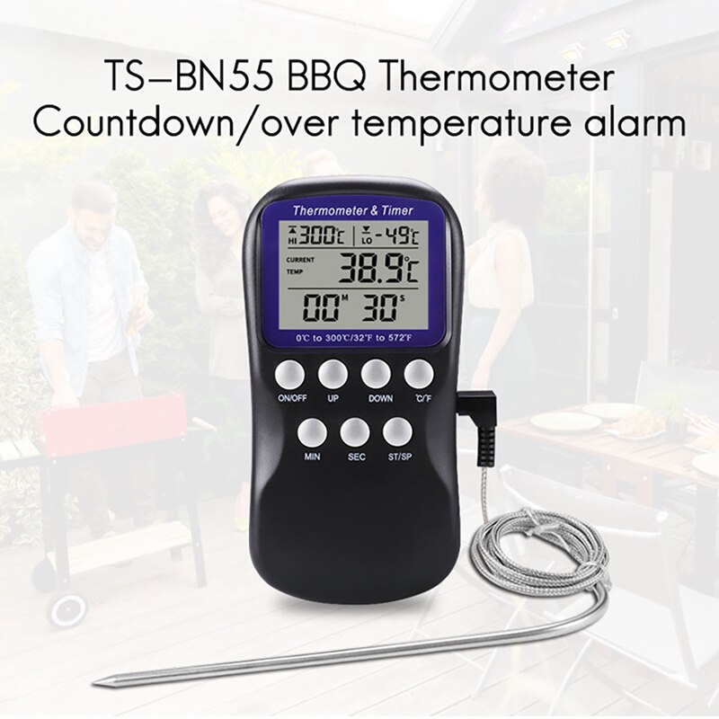 Touchscreen Color LCD Display Food Thermometer Instant Read Meat Thermometer For Kitchen,Oven,Food Cooking