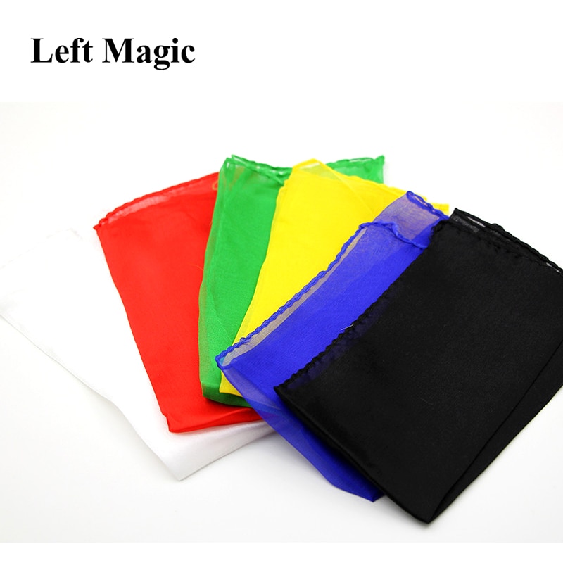 1 stuk kleurrijke zijde 60*60 cm sjaals magische trucs leren & onderwijs magische zijde voor close-up magie prop  e3136