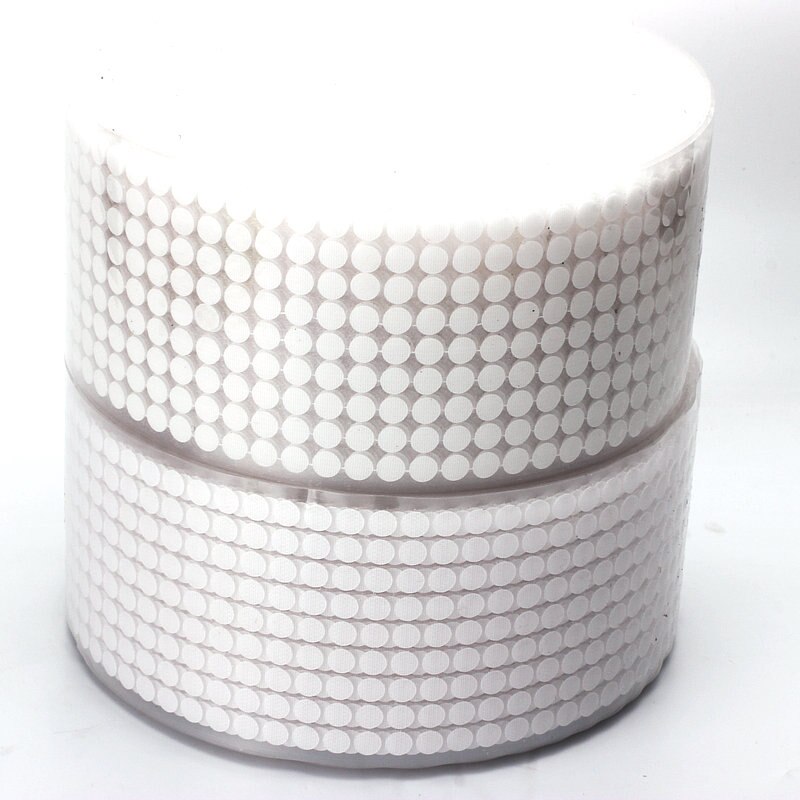 JYMISS DOT Velcro Velcro tape adhesive tape self-adhesive tape small DOTS, tear-pull tape 50Pairs 99Pairs: 10mm white 54 pairs