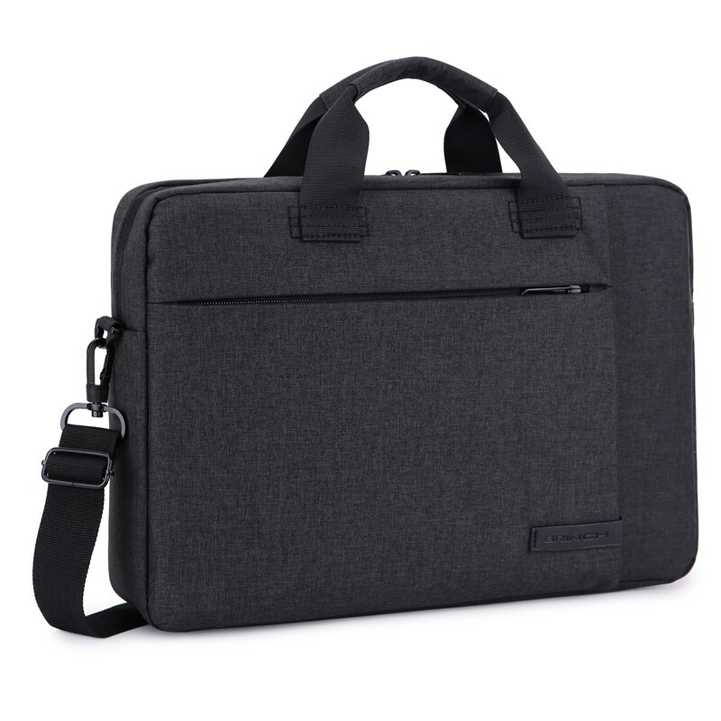 Brinch 13.3/14.6/15.6 Inch Notebook Laptop Sleeve Tas Case Voor Mannen Vrouwen 13 14 15 Aktetas schouder Messenger Bag