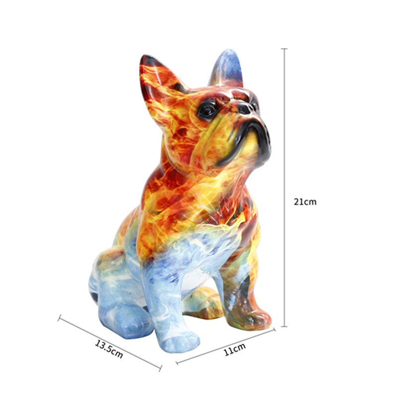 Toptan Yüksek Kalite Bulldog Heykel Tepsi Ile Bulldog Heykeli Butler Heykeli Tep