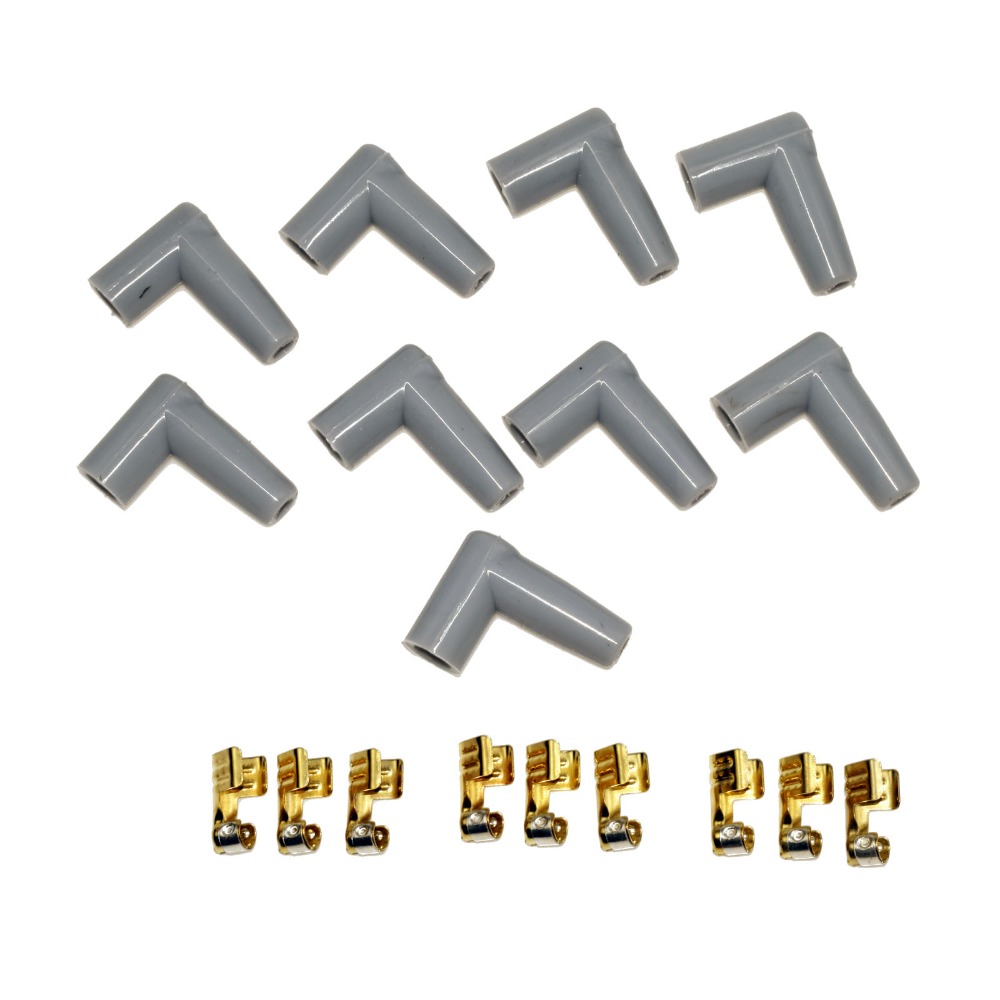 ISANCE Ignition (HEI) Distributor End Spark Plug Wire Terminals Rubber