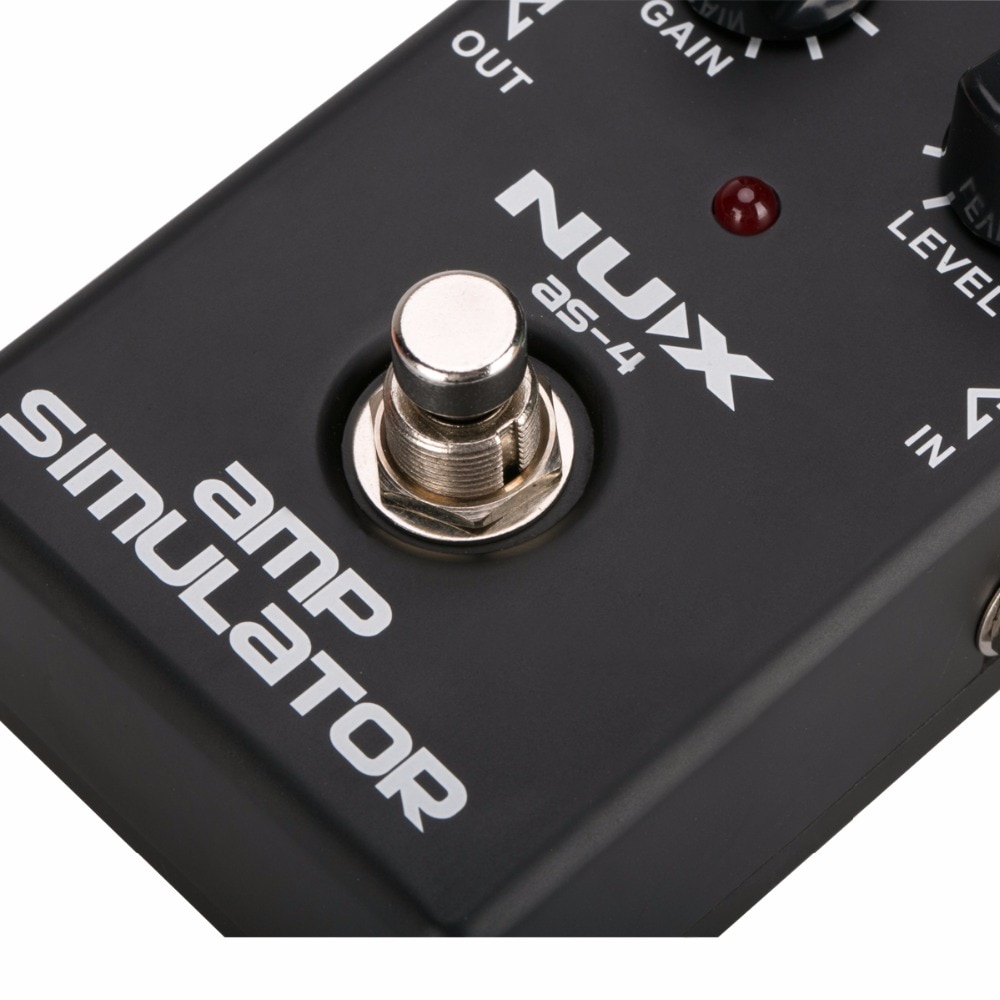 NUX AS-4 Amplifier Simulator Pedal AMP Simulator Electric Guitar Effects Pedal Simulate Marshall AMP True Bypass