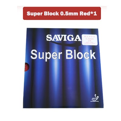 Dawei Saviga Super Blok Ox Tafeltennis Rubber Lange Pips Ping Pong Rubber Zonder Spons Super Verdediging: 0.5mm RED