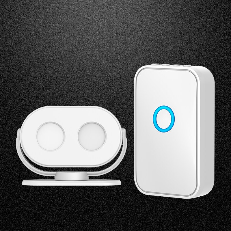 CACAZI Rechargeable PIR Motion Detector Infrared Security Wireless Alarm Doorbell Store Welcome Home Induction Doorbell: 1 x 1