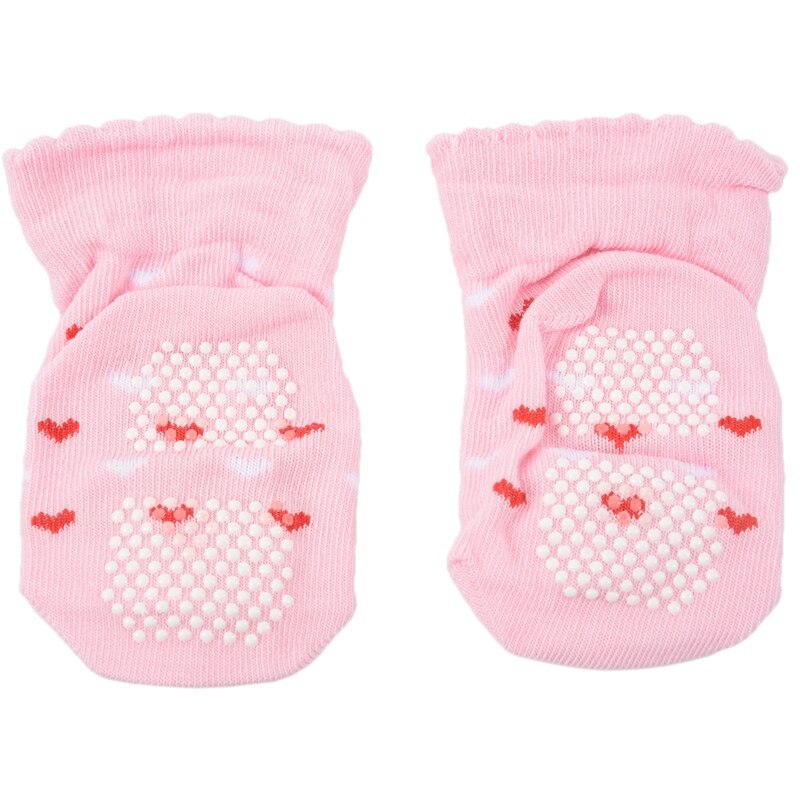 bébé fille garçon anti-dérapant chaussettes pantoufle dessin animé chaussures bottes 0-12 mois