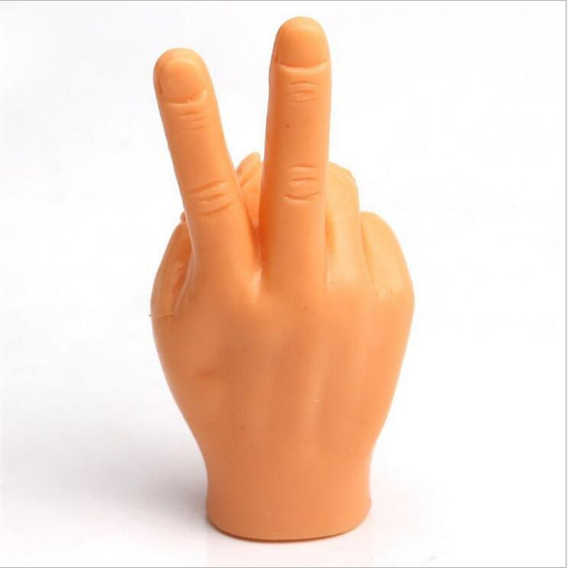 Juego de 2 uds de dedos y pies divertidos de dibujos animados, juguetes creativos para dedos de juguete alrededor de la mano pequeña, modelo de juguetes de de Halloween: Gris