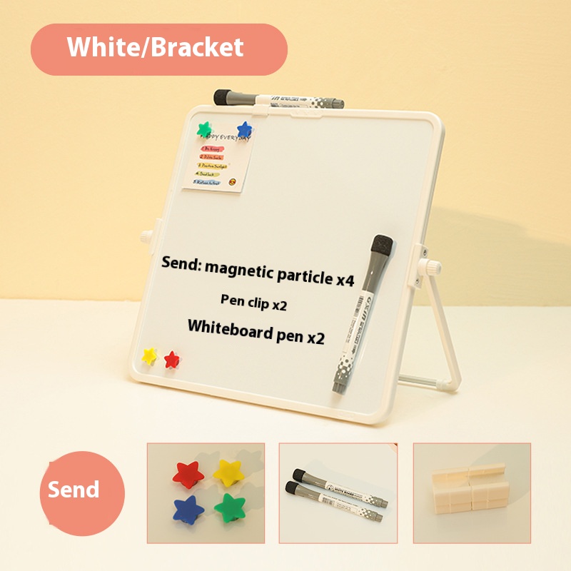 Funi Dubbelzijdig klein whiteboard Magnetisch uitwisbaar beugeltype Whiteboard Bureau Schrijfbord Hangend Educatief Graffiti Klein tekentafel Thuisbord Prikbord Tafel Notitiebord Uitwisbaar: 79*36 inches / Optie 6