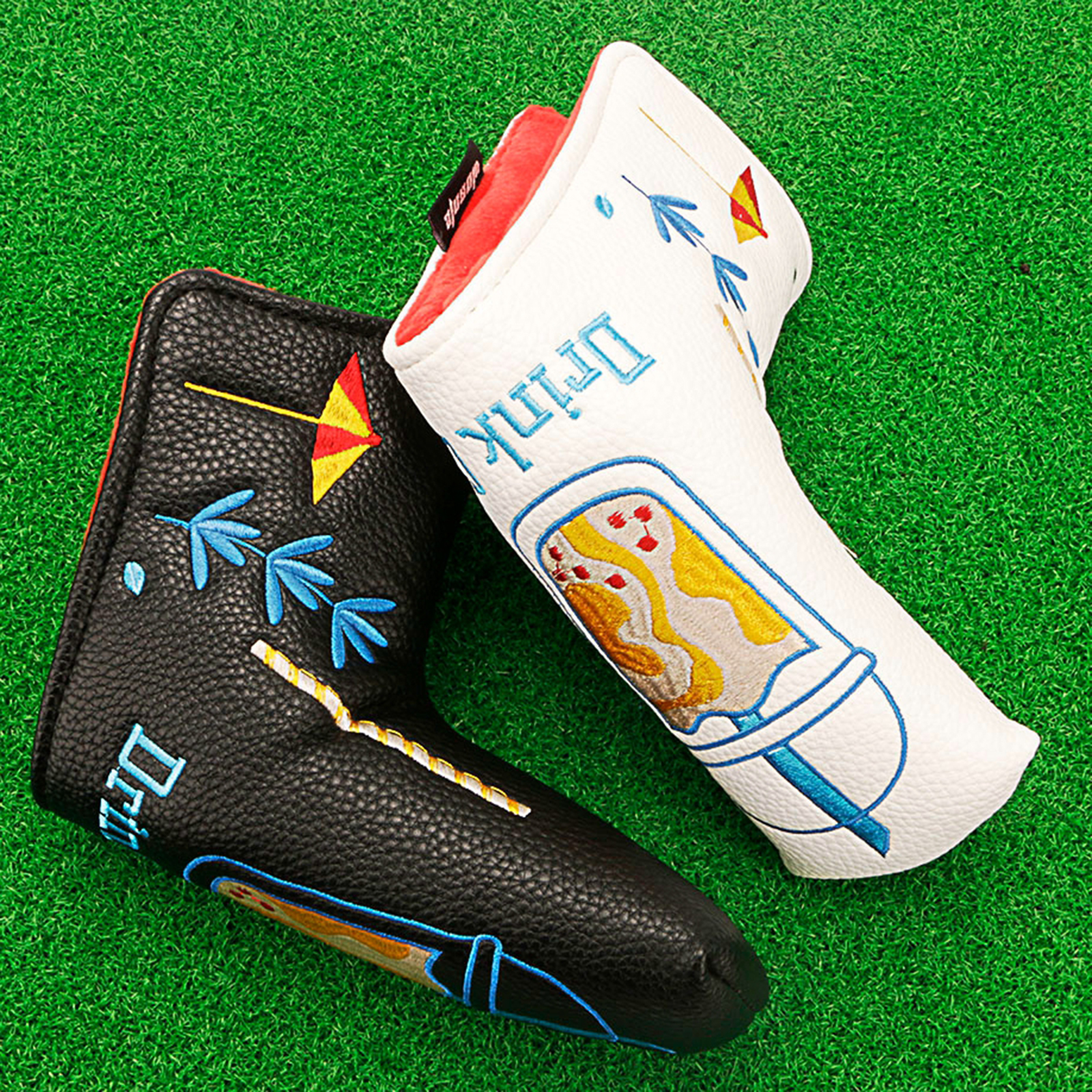 Waterproof PU Leather Golf Club Head Cover Funny Blade Putter Headcover Protector Sleeve Replacement Cover Accessories