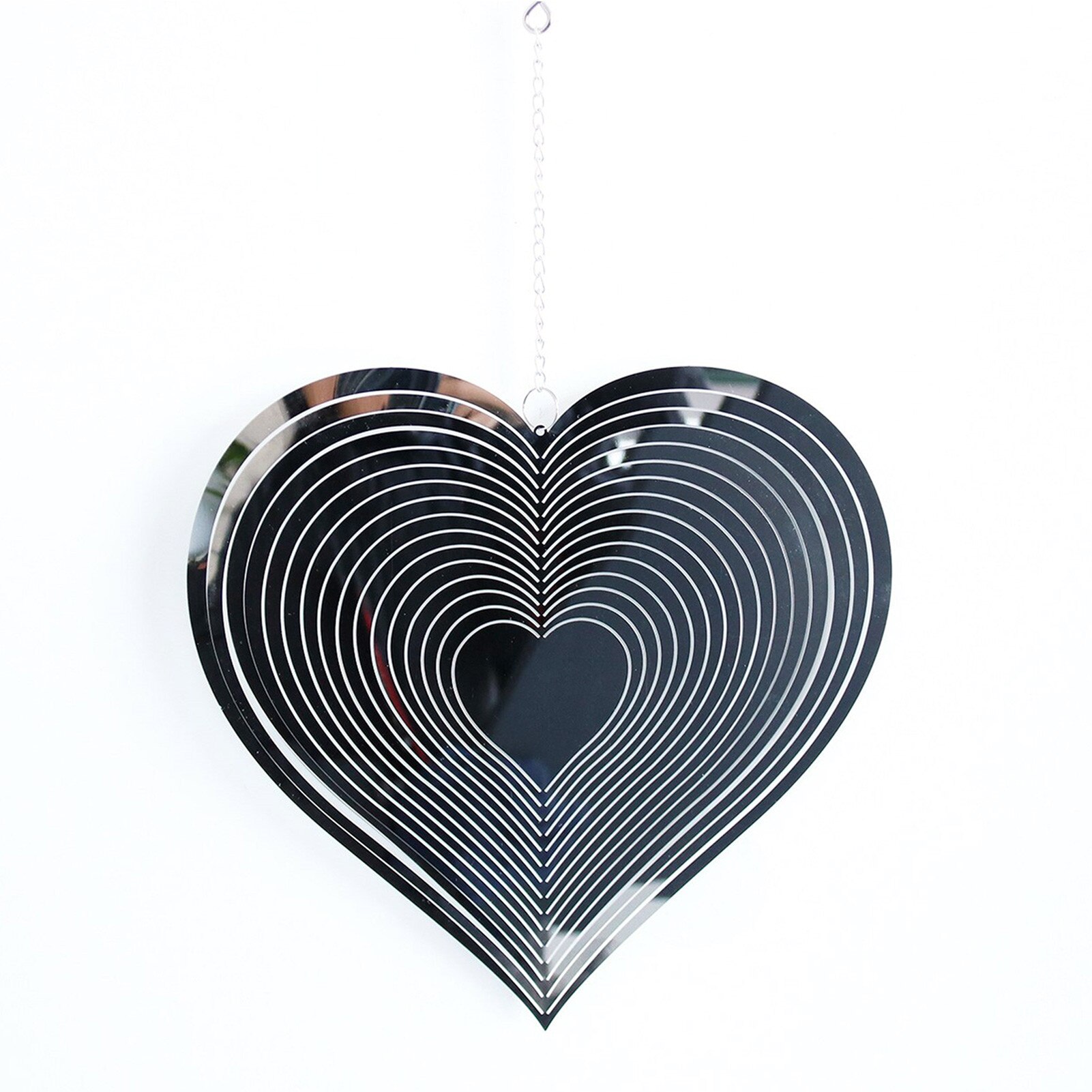 Mulino Vento Metallico Giardino Mulino A Vento Metallico Unico - Scultura Cinetica Bidirezionale Con Palo Da Giardino Decorazione Esterno Vento