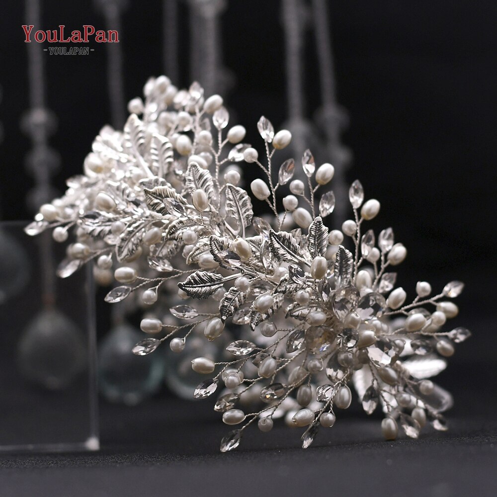 Topqueen HP304 Bruids Kronen En Tiara Voorhoofd Bruids-hoofddeksels Rhinestone Bridal Tiara Kroon Bridal Hoofdband Hoofddeksels: HP322-S