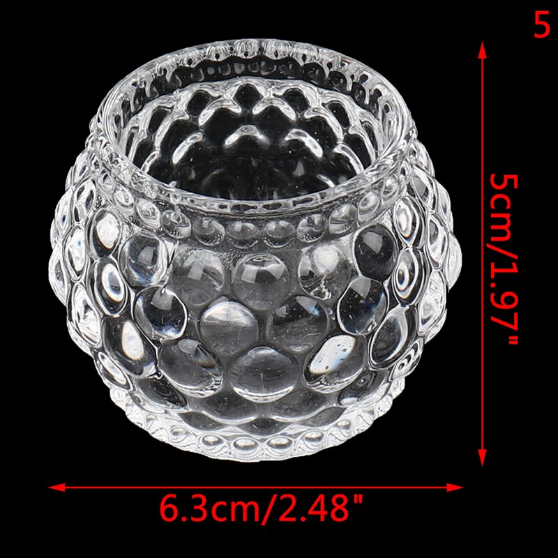 1Pc Crystal Glass Cup Nail Liquid Container Mini Bowl Dappen Dish Holder Nail Tool: N5