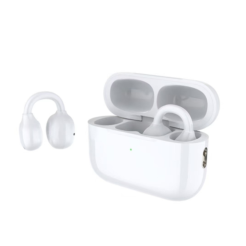 Original M11 Ear Clip Earphones OWS Wireless Bluetooth Headphones ENC Noise Cancelling Headset HiFi Stereo Sports Open Earbuds: WHITE