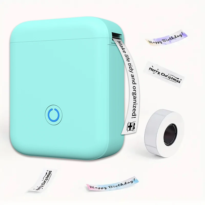 P11Bluetooth Mini thermal label maker,capable of printing continuous sticker,multi-purpose printer for office, home, and kitchen: black