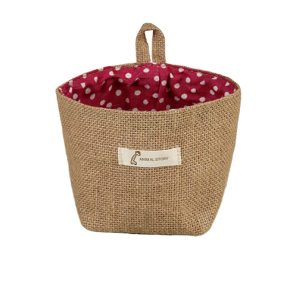 Flower Pot Plant pot Desktop Storage Box Container Bedside Cabinet Storage Bag Pocket Box doniczki ogrodowe i donice: Red A