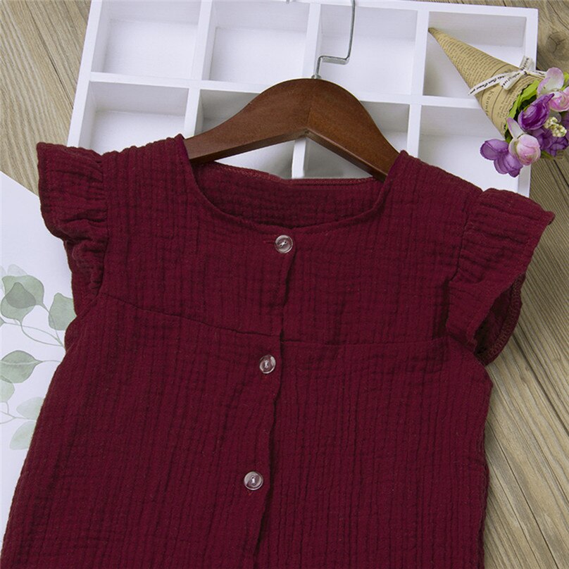 Newborn Infant Baby Girl Boy Ribbed Ruffle One-Pieces Solid Long Sleeve Outfits Sunsuit summer baby clothes set romper L13
