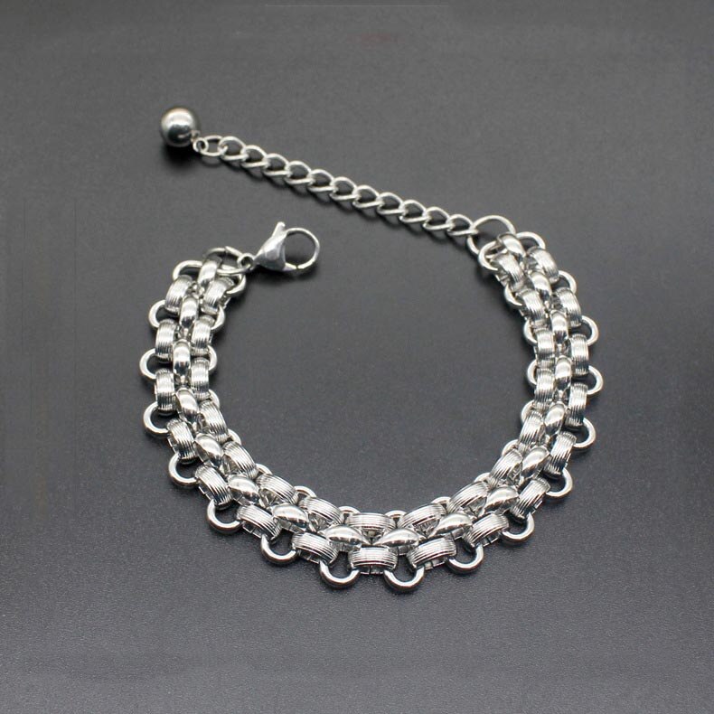 Mode Titanium Stalen Armband Rvs Heren Ketting Wilde Temperament Creatieve Sieraden: Default Title