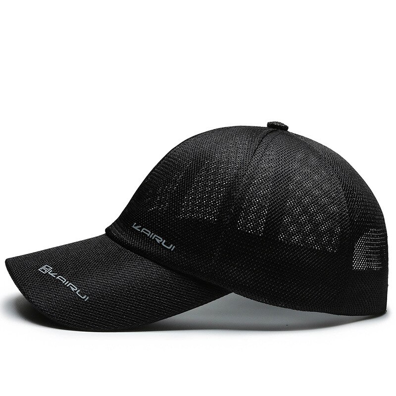 Vår sommer unisex baseball caps bokstav mesh cap solid utendørs justerbar lue kvinner menn casual hatter