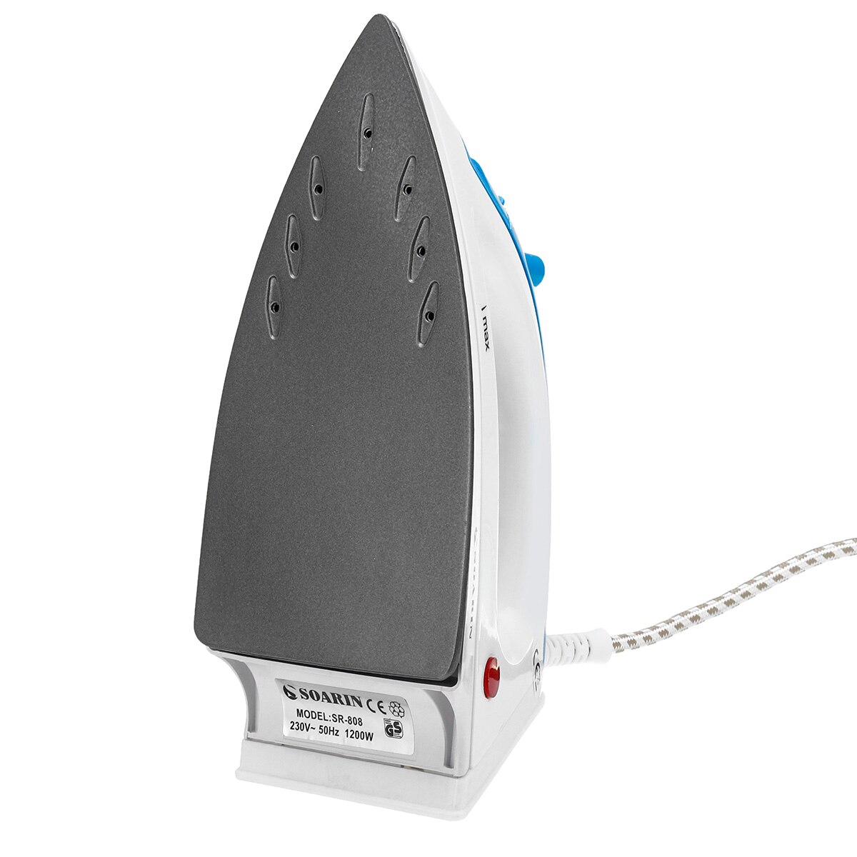 1200W Electric Steam Iron 5 Speed Adjustable Clothes Ironing Steamer Portable Ceramic Soleplate Garment Steam Generator