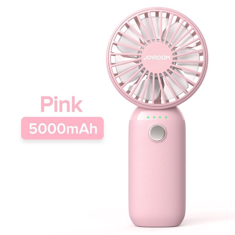 Mini Fan USB Aufladbare Clip Desktop/Tabelle Fan Portable Klemme Flüstern Leise Lüfter für Desktop Usb Fan Ventilador Kühler 10000mAh: Pink 5000mAh