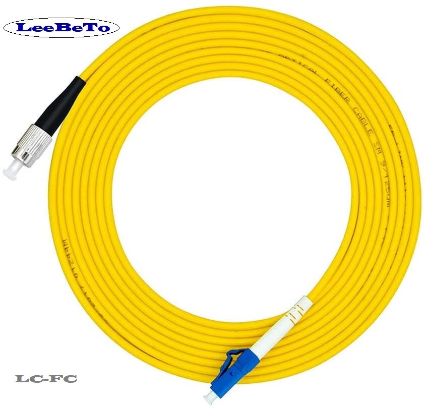 FC to FC SC to SC LC to LC ST to ST SC to SC Fiber Patch Cord Jumper Cable SM Simplex Single Mode Optic for Network 3m 5m 10m: LC-FC