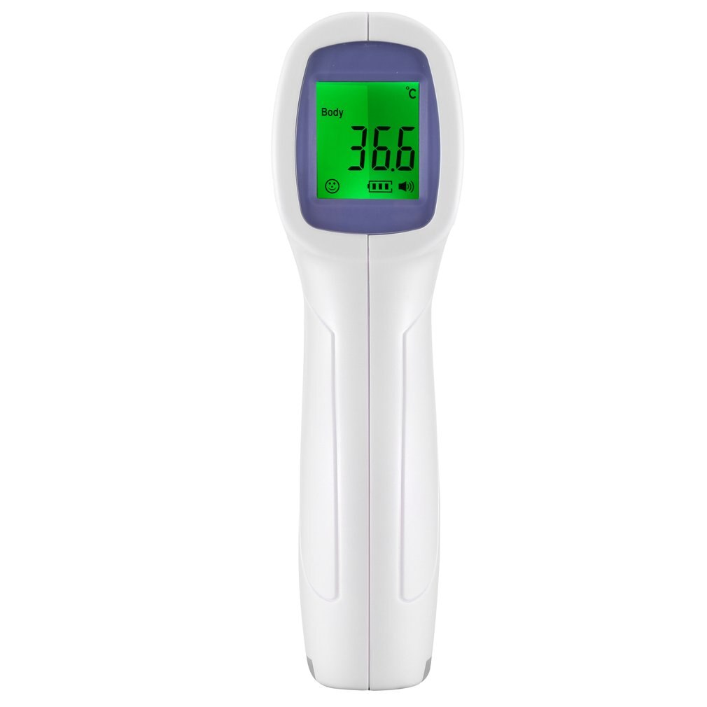 Infrared Thermometer High Precision Tri-color Backlight LCD Screen Practical Non-contact Forehead Thermometer