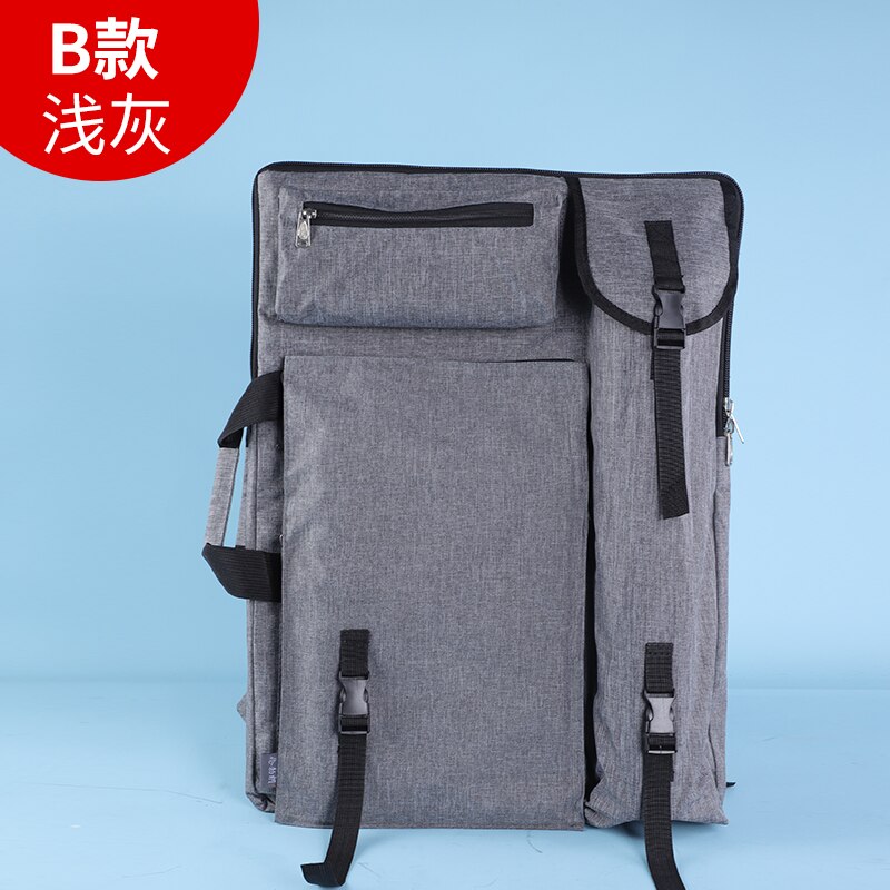 Schilderen Zak/4K Waterdichte Grote Draagbare Opslag Art Schilderen Tas/8K/4K Student Tekening board Bag/Kind Tekentafel Tas: light grey