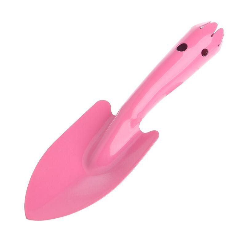 Mini Garden Hand Tool Plant Gardening Shovel Spade Metal Garden Hand Shovel Flower Soil Planting Kids Spade Tool P9YB: Pink