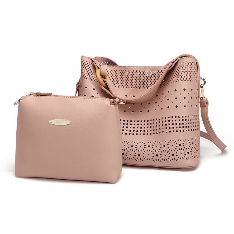 Hollow Out Women Shoulder Bag Female Composite Bag Ladies PU Leather Messenger Bag Women Famous Bags sac a main