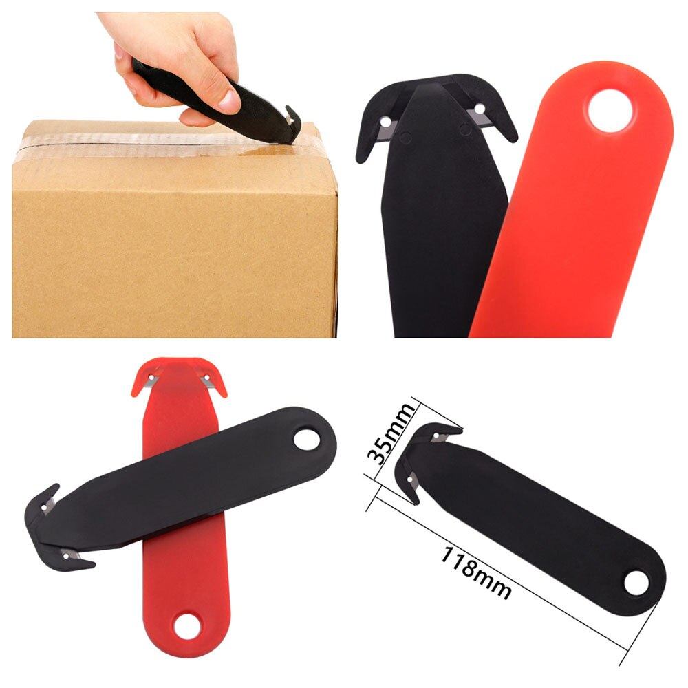 1Pc Dubbele Randen Veiligheid Box Cutter Multi Tool Blade Doos Rop Film Snijden Mes Diy Art Cutter Mes briefpapier Cutter