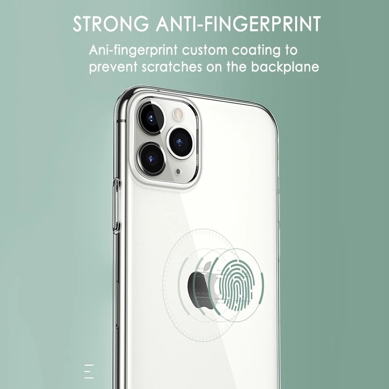 Funda de teléfono transparente ultrafina para iPhone, carcasa trasera suave y delgada de silicona para iPhone 11Pro X XR Xs Max 6 6S 7 8 Plus 5 5S SE 11