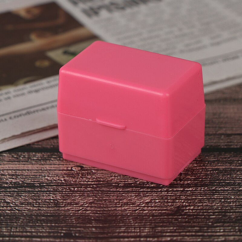 1 PC Self Inking Roller Stamp Office Messy Code Security Guard Your ID Privacy Protection Stamp: Pink