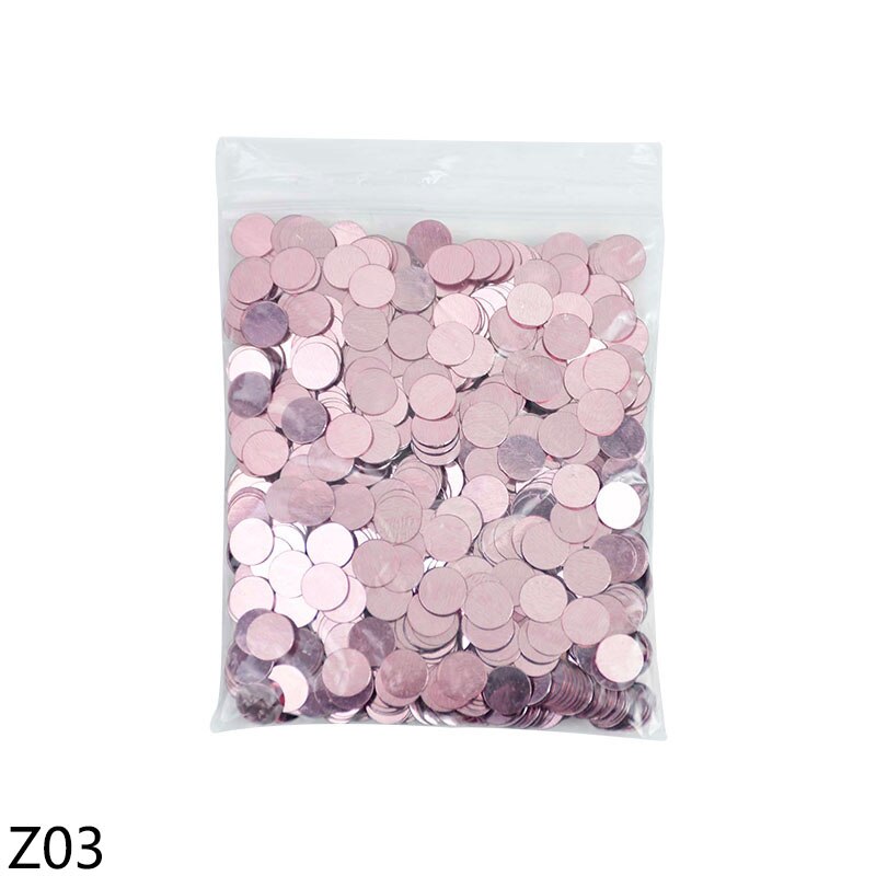 Confettis ronds à paillettes, 15 g/paquet, 6mm, mélange de couleurs, pour fête prénatale, mariage, décoration de Table, accessoires de bricolage: Z03