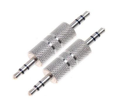 3.5mm plug RCA Connector 3.5 audio jack 3.5mm male naar male Stereo butt joint adapter