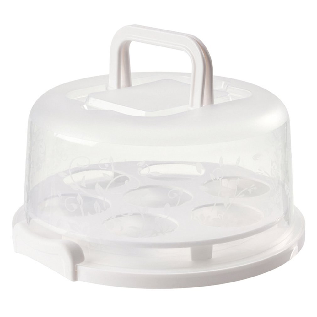Transparent With Snap Cake Box Portable With Lid Dustproof Cake Holder Cake Storage Cup Cake Box