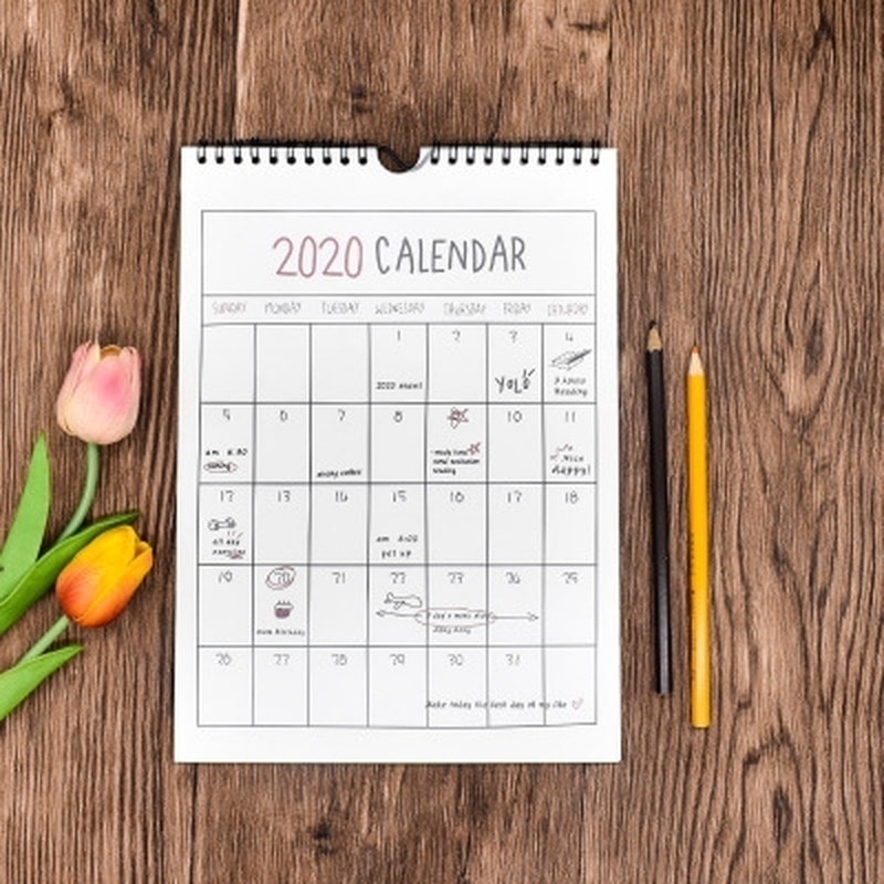 1 stk kalenderhængende tidsplan memo månedlige vægkalendere til dekoration i hjemmet og kontoret