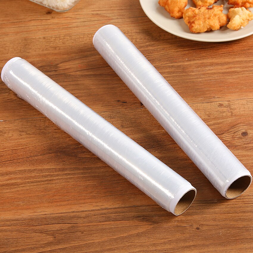 1 rolle Frische Halten Wärme Versiegelung Lebensmittel Sparer Tasche Vakuum Lebensmittel Obst Kunststoff Taschen Saran wickeln mit Gürtel Cutter