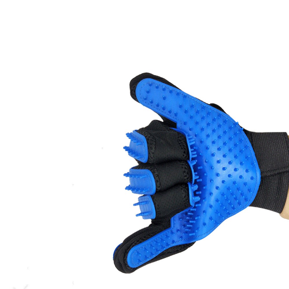 View of Silicone Pet Dog brush Glove Deshedding Gentle Eff... – Vicedeal