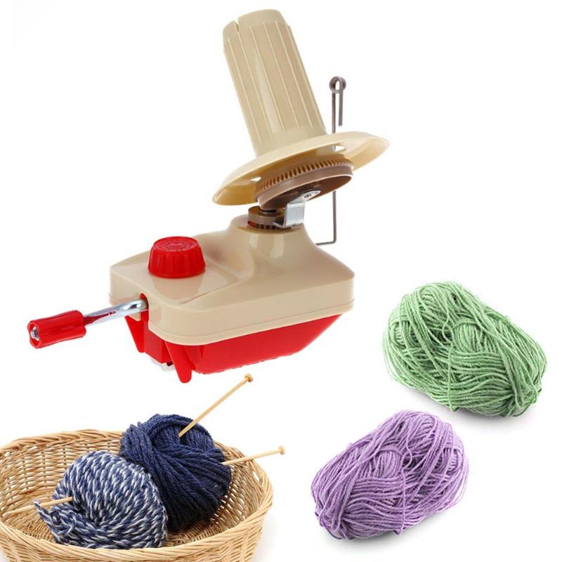 Dispositivo de bobinado Simple de bola de hilo de fibra de mano fácil de usar bobinadora de lana