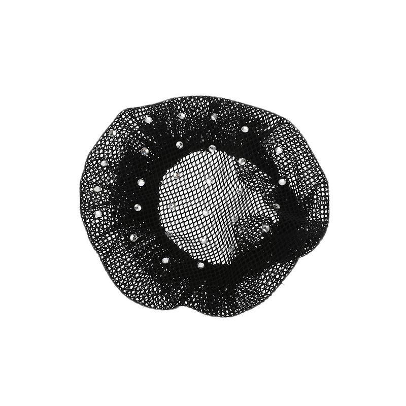 Malla Invisible para el pelo para pelucas, malla de 10cm, color blanco y negro, líneas suaves, accesorios para el cabello, 1/2 Uds.: Negro