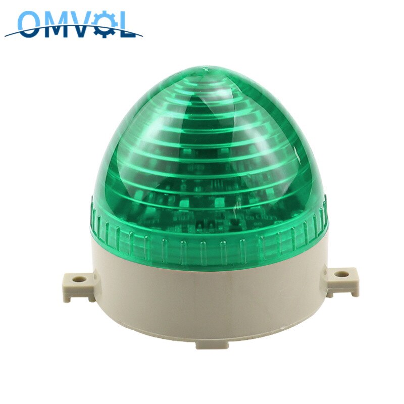 Strobe Signal Warning light N-3072 12V 24V 110v 220V Indicator light LED Lamp small Flashing Light Security Alarm: AC110V Green