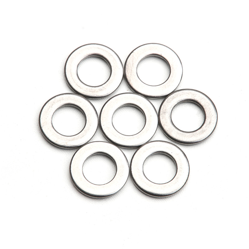 50PCS 304 Stainless Steel M6 Flat Washer Bolt Screw Fasteners Metal Plain Washers Hardware Accessories Set