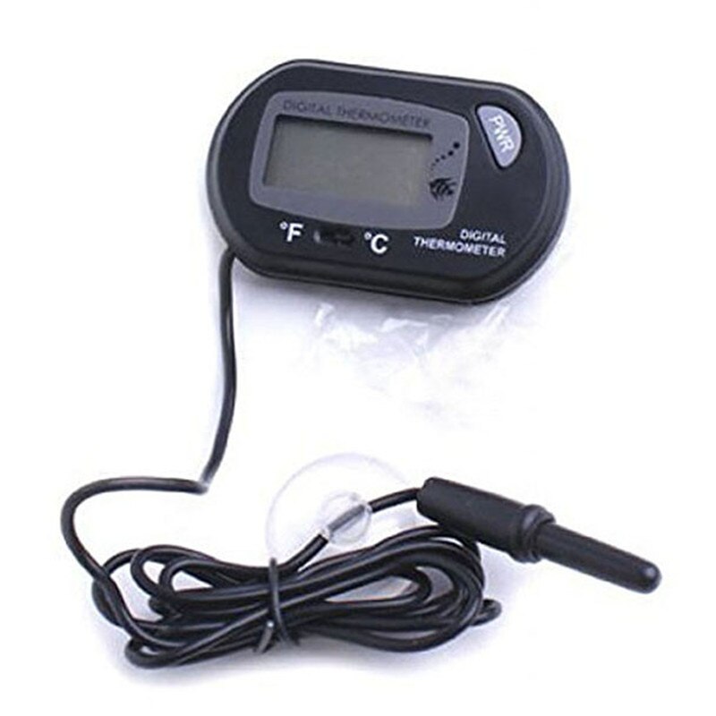 WMA Digital LCD acuario terrario para reptiles Marina termómetro de vivero con ventosa negro-50C a 70C @ P