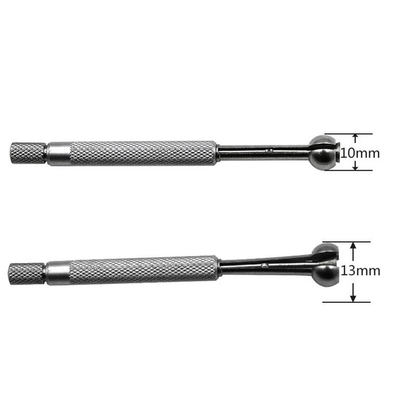 Mini 4 unids/set calibre de orificio medidores de telescopio conjunto completo tipo de bola calibre 3-13mm bola completa agujero pequeño calibre de precisión