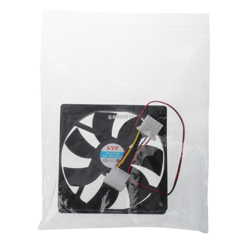 Semoic computer pc behuizing 4 pins koeler koelventilator 120mm