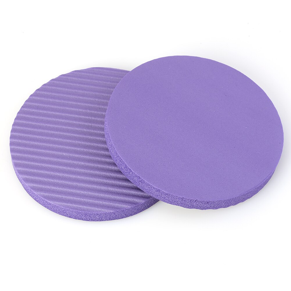 1 paar rutschfeste yogamatten-kissen, tragbare fitness-übungs-kniepolster, kissen für knie, handgelenke, hüften, hände, ellbogen, balance-unterstützung: Lila