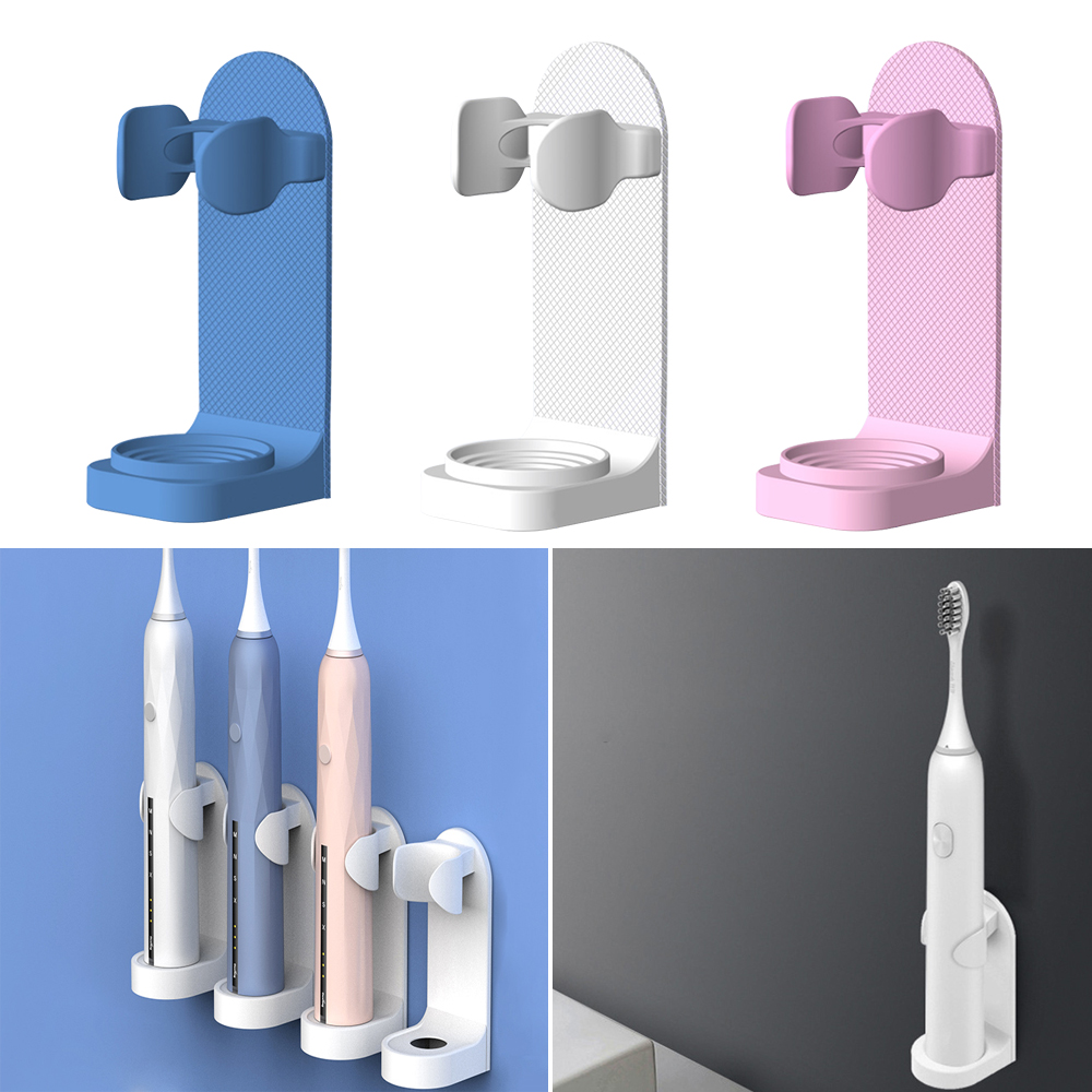 Sporløst stativ rack tandbørste rack arrangør elektrisk tandbørste vægmonteret holder 1pc pladsbesparende badeværelse