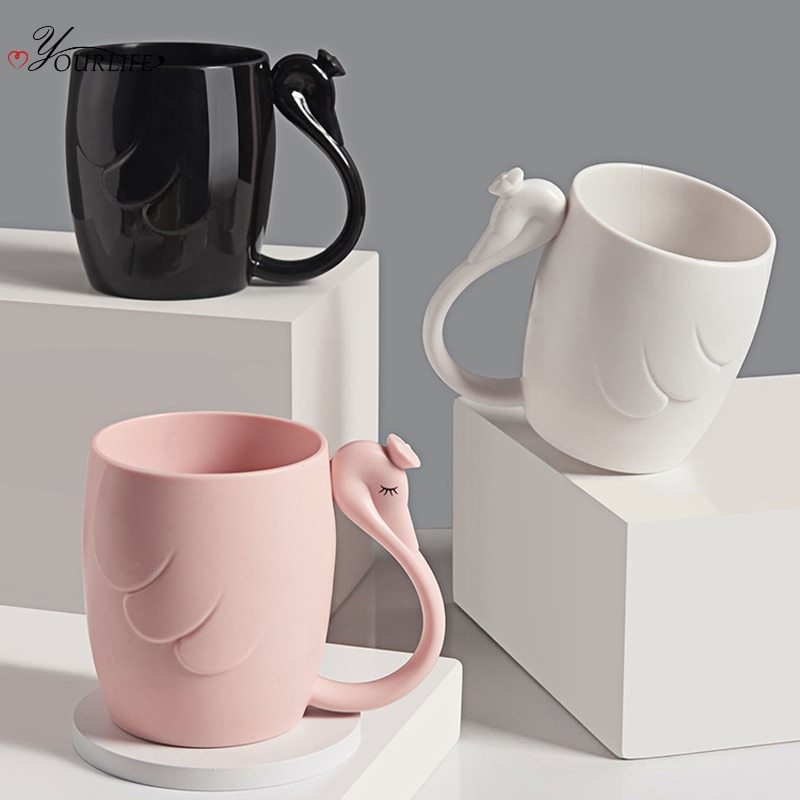 Oyourlife Leuke Cartoon Zwaan Tandenborstel Cup Milieuvriendelijke Tandenborstel Cup Kids Koppels Tandenborstel Mok Badkamer Accessoires